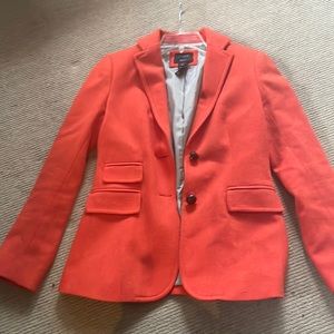 J. Crew 100% wool blazer orange